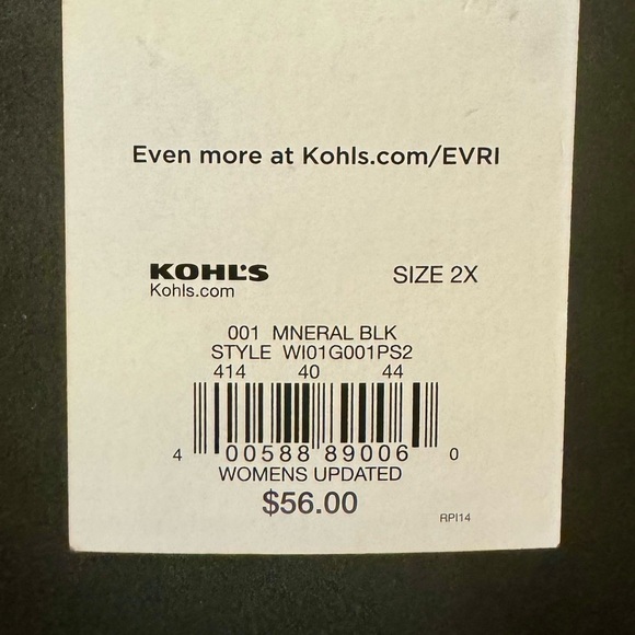 Evri Black Shift Dress with Suede panels 2x - Picture 6 of 6